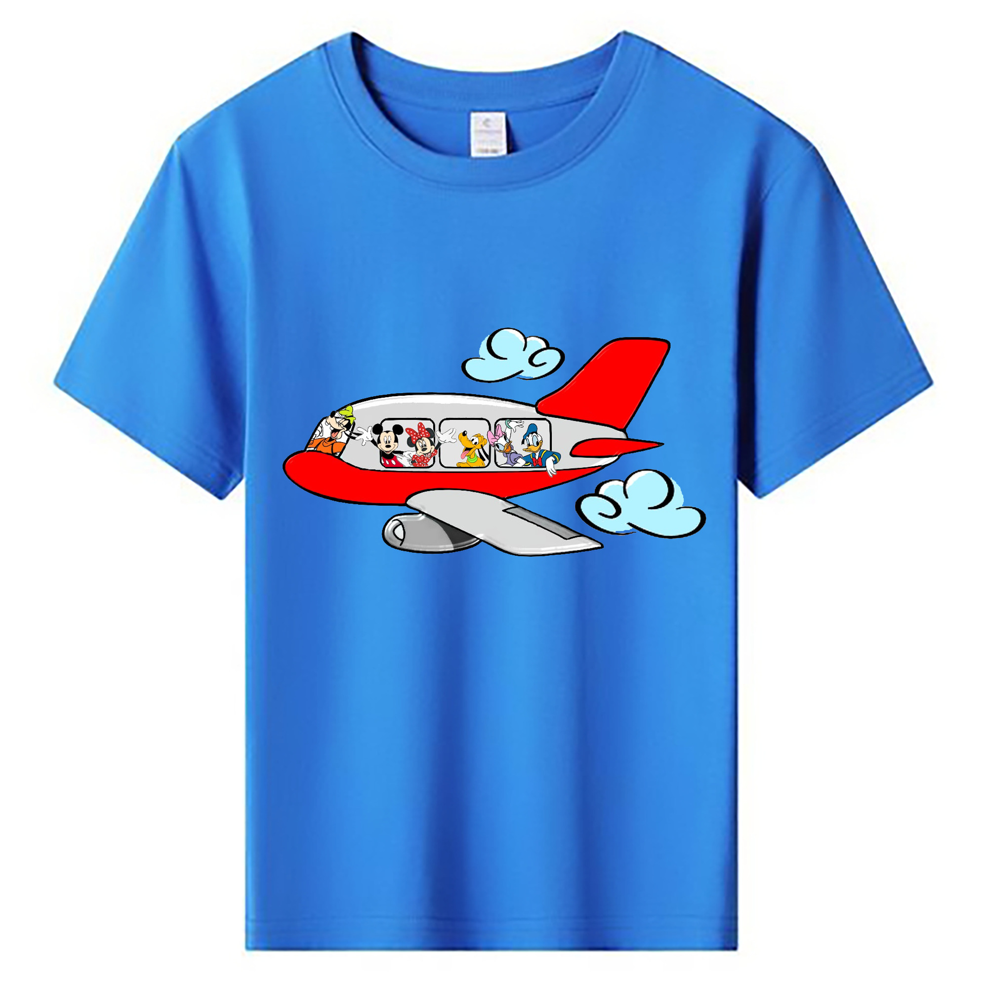 ミッキーマウス Mickey Mouse 綿100％キッズTシャツ（フロントプリント）